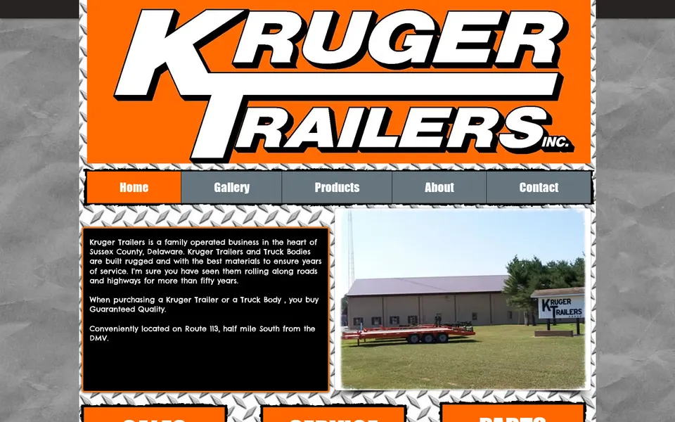 Kruger Trailers, Inc. website