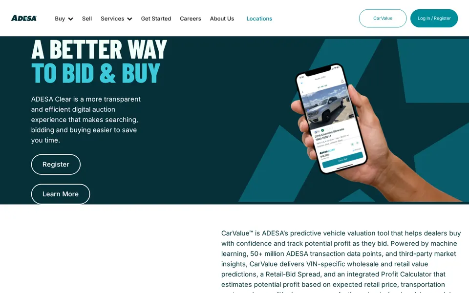 ADESA Syracuse website