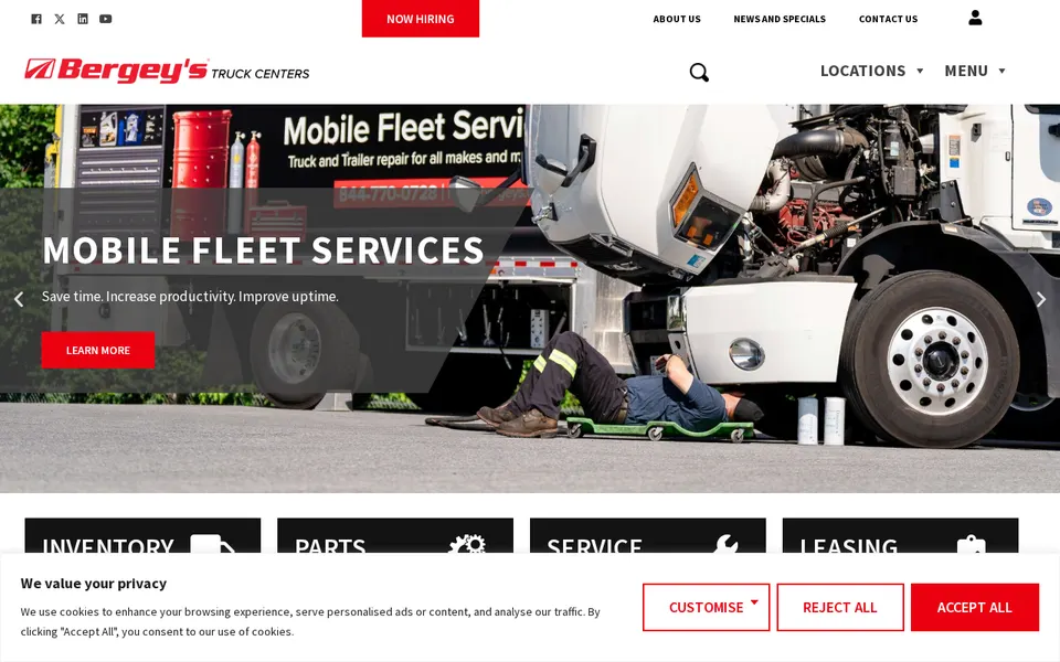 Bergey's Truck Center - Reading website