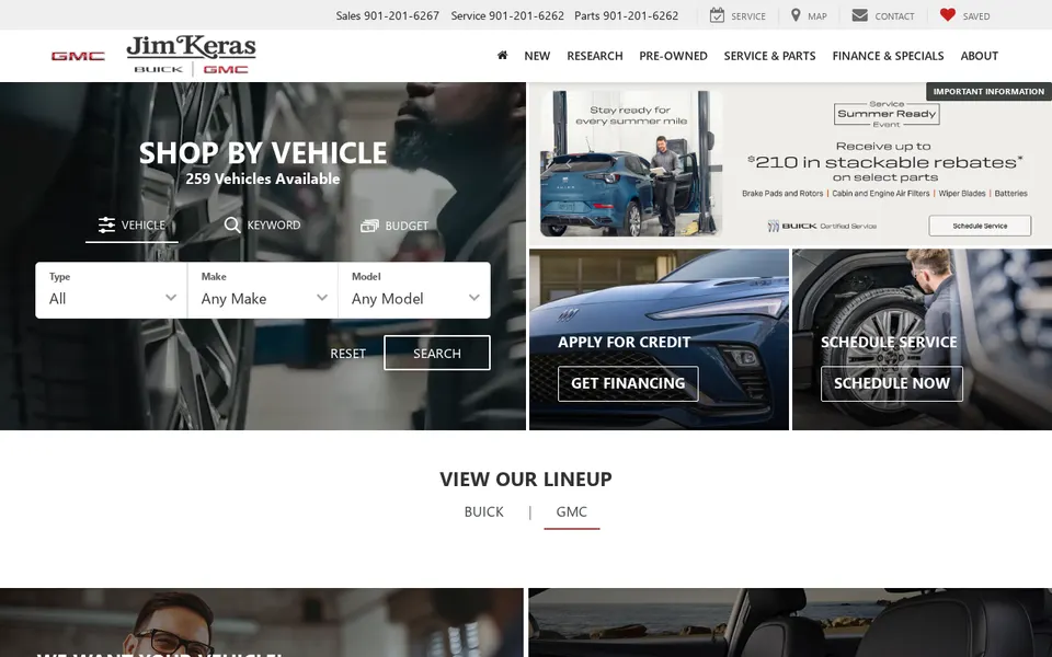 Jim Keras Chevrolet website
