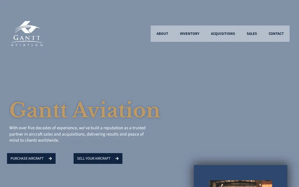 Gantt Aviation website