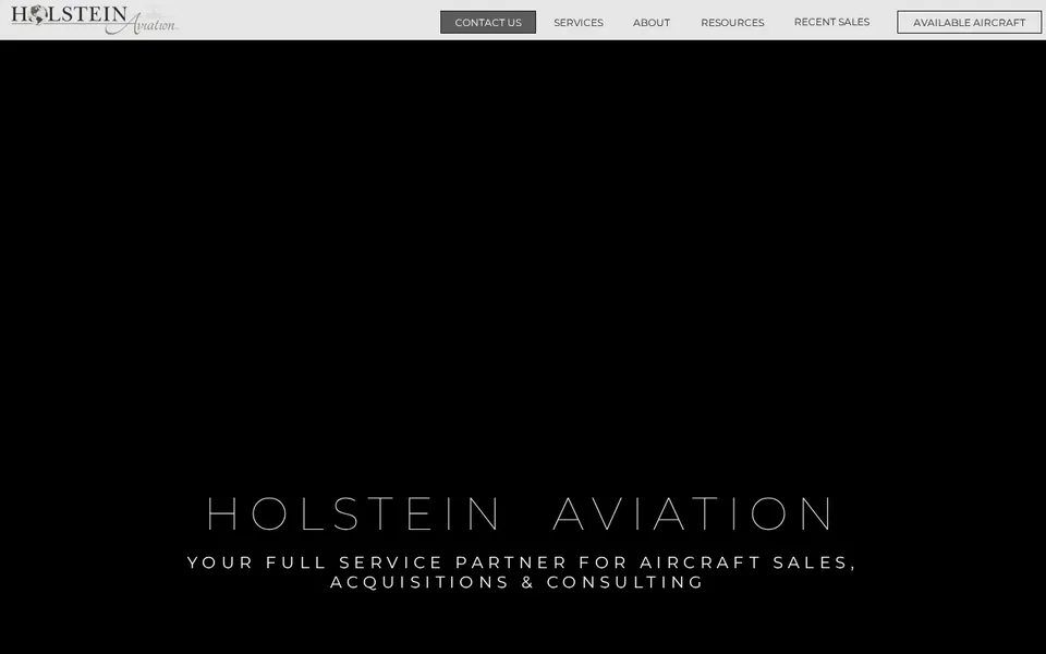 Holstein Aviation website