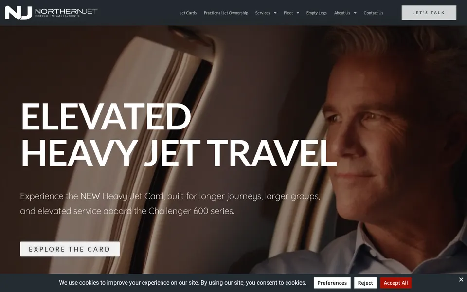 Northern Jet website