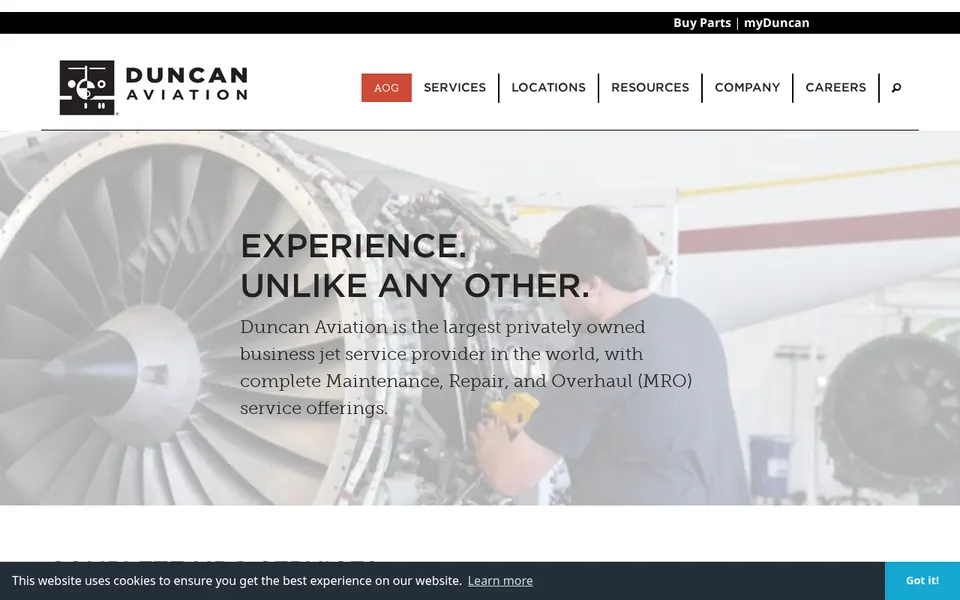 Duncan Aviation website