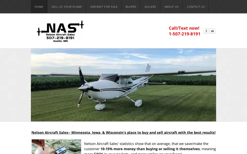 Nelson Aircraft Sales, LLC website
