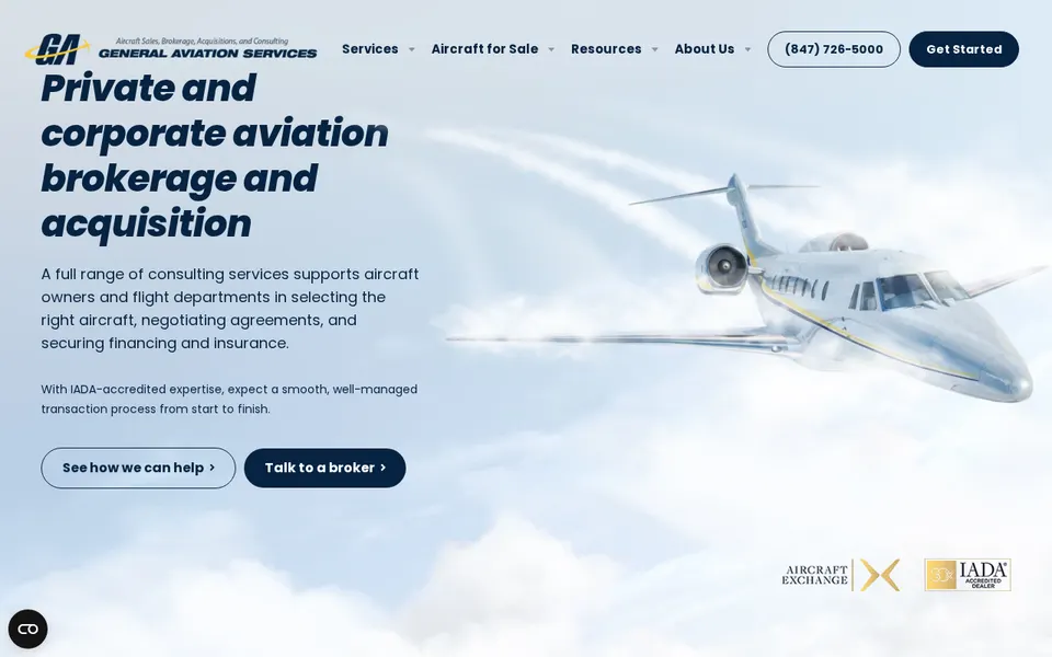 General Aviation Services website