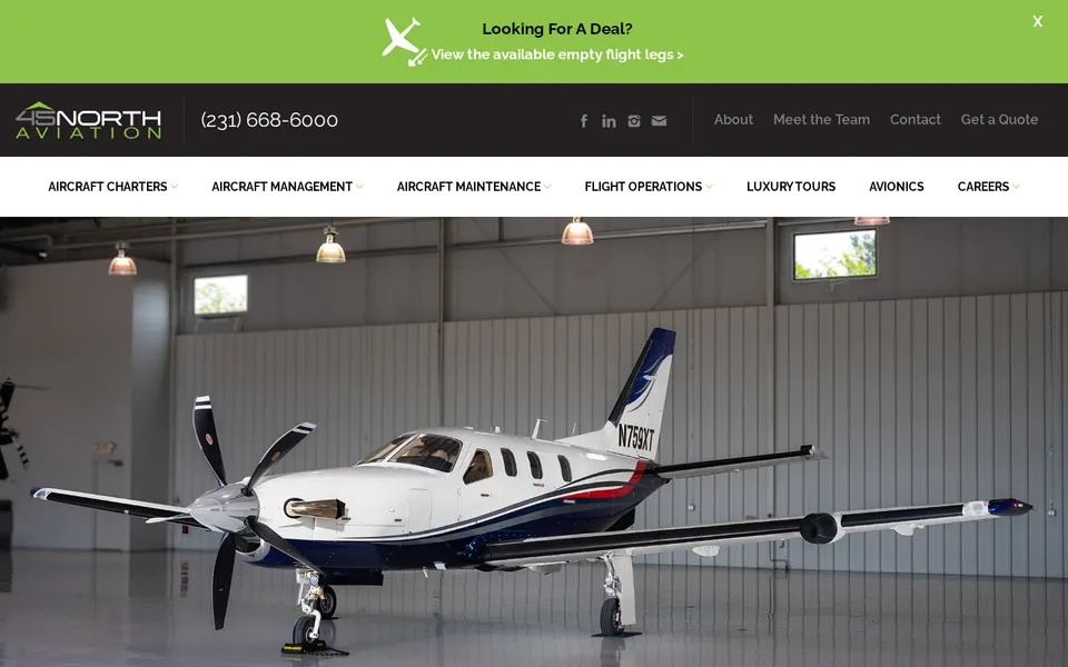 45 North Aviation - St. Elmo website