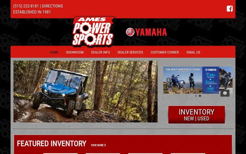 Ames Power Sports LC website
