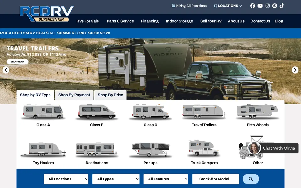 RCD RV Supercenter - Pataskala website