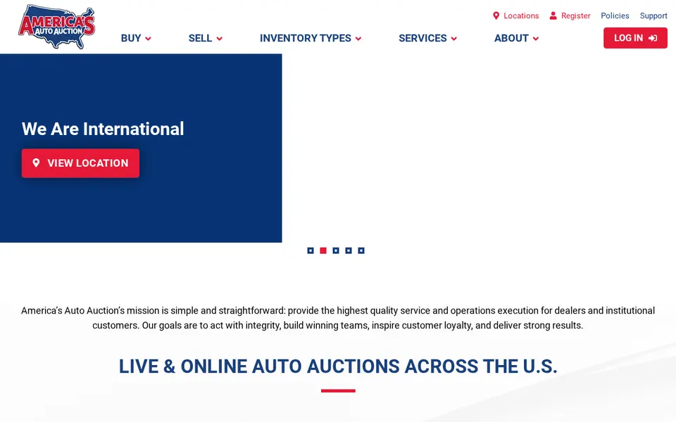 America's Auto Auction - Kansas City website