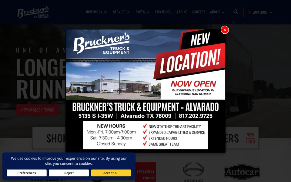 Bruckner's Truck & Equipment - Shreveport website