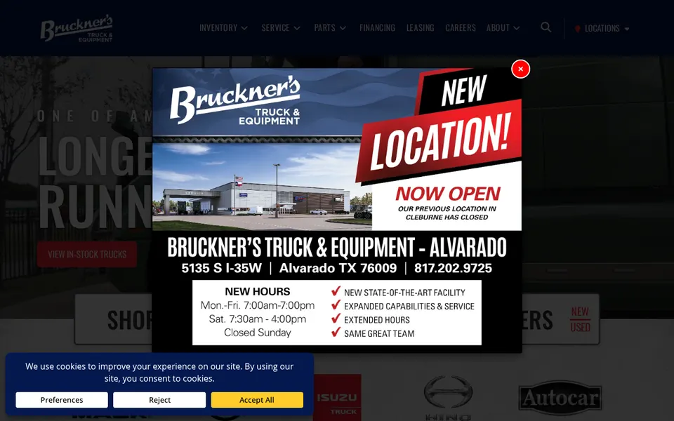 Bruckner's Truck & Equipment - Pineville website