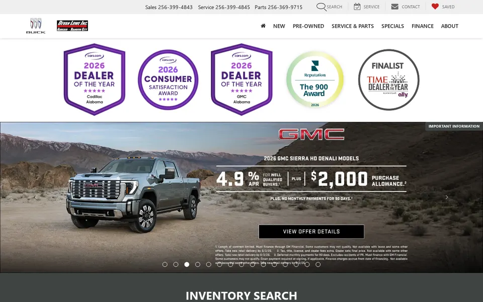 Devan Lowe Inc. website