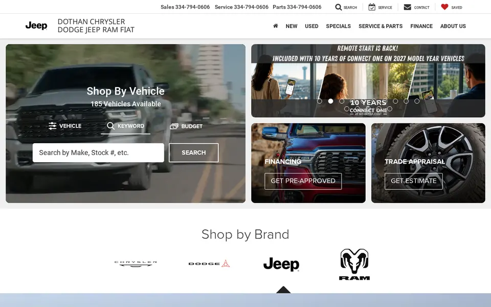 Dothan Chrysler Dodge website