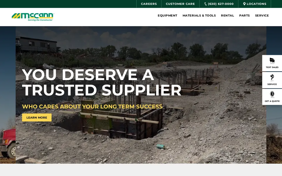 McCann Industries - Addison website