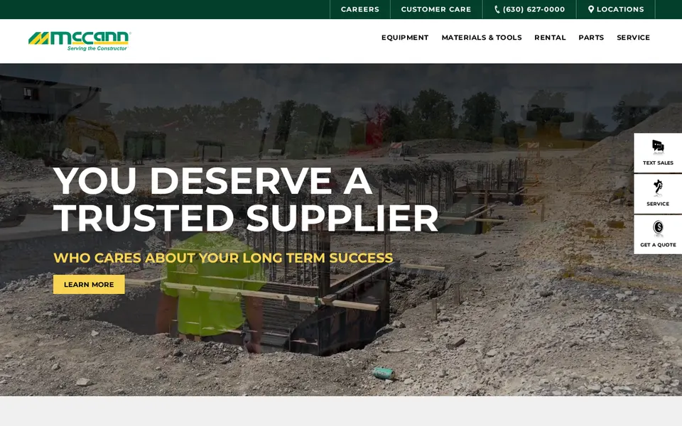 McCann Industries - Channahon website