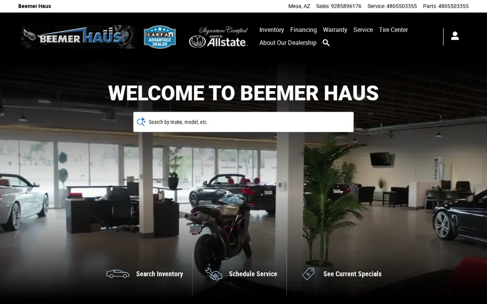 Beemer Haus website