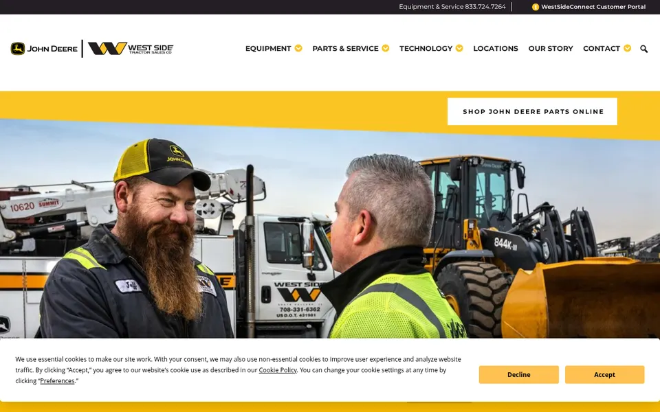 West Side Tractor - Lafayette website