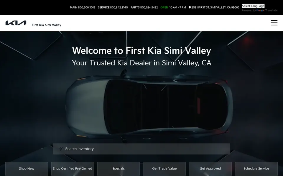1st Kia of Simi Valley website