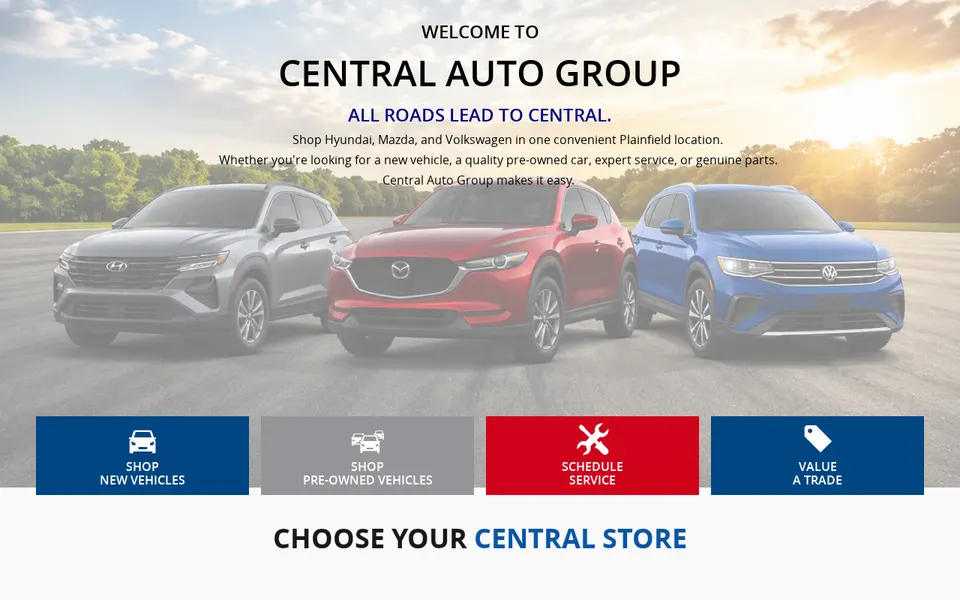 Central Auto Group website