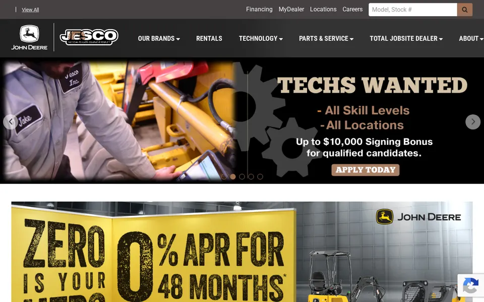 JESCO - Rosedale Ditch Witch website