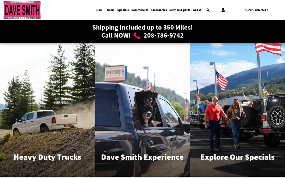 Dave Smith Motors website