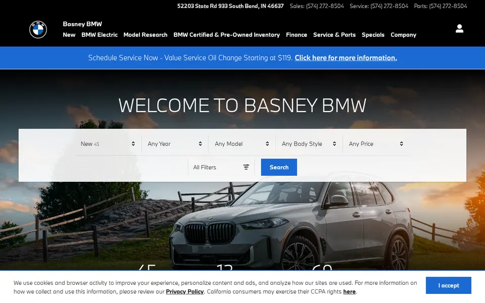 Basney BMW website