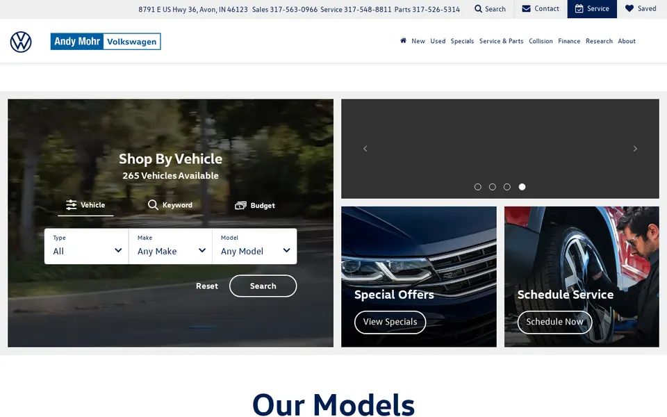Andy Mohr Volkswagen website