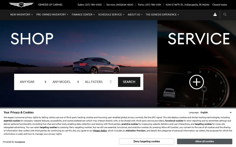 Genesis at Carmel website