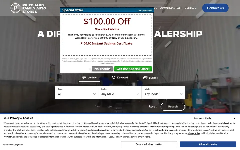 Pritchard GMC website