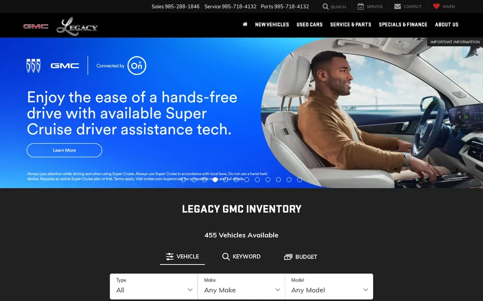 Legacy GMC website