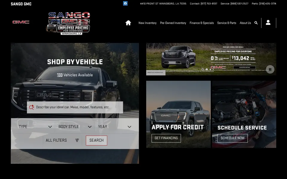 Sango GMC website