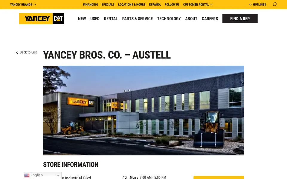 Yancey Bros. - Austell website