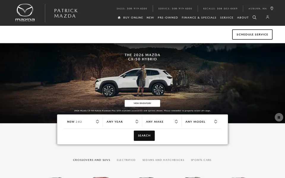 Patrick Mazda website