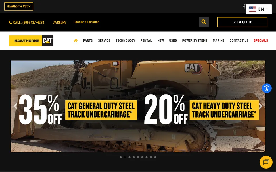 Hawthorne Cat - Hawaii Used Equipment website