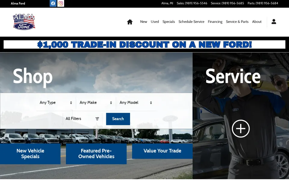Alma Ford website