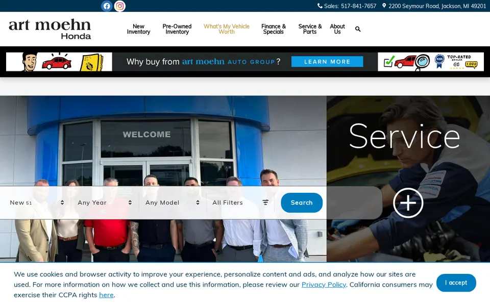 Art Moehn Honda website