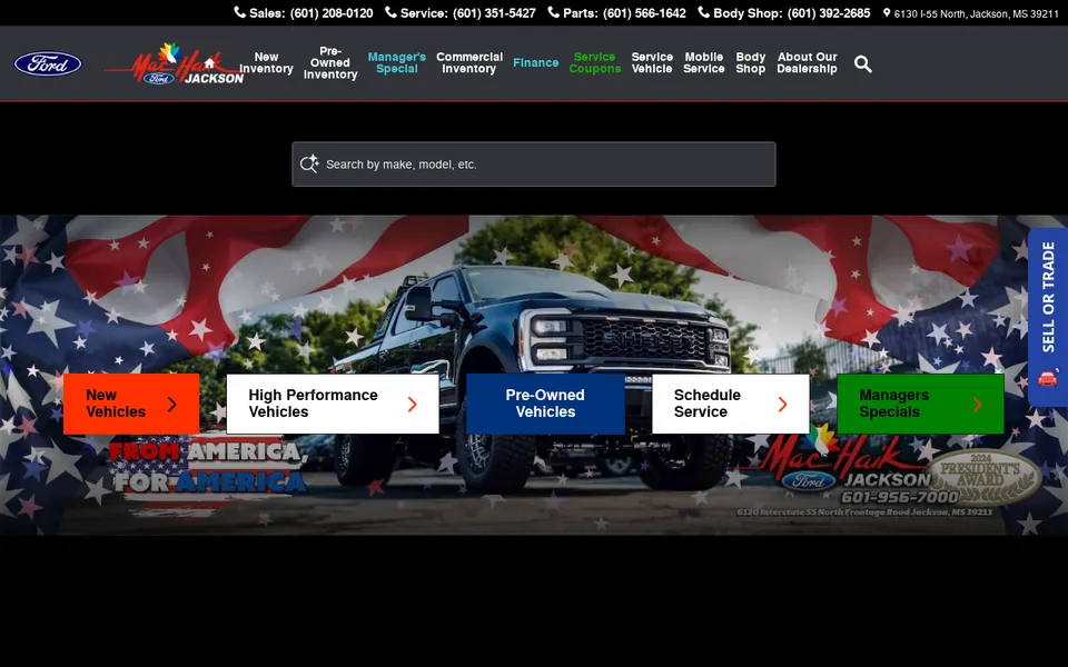 Mac Haik Ford Jackson website