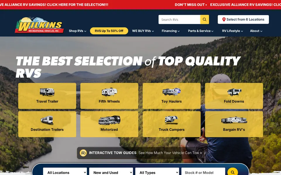 Wilkins RV website