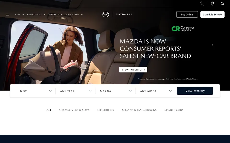 Mazda 112 website