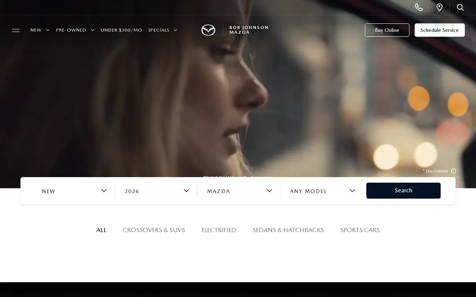 Bob Johnson Mazda website