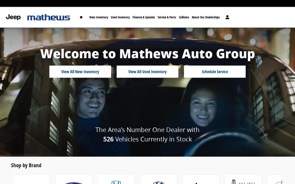 Mathews Ford Marion Inc. website