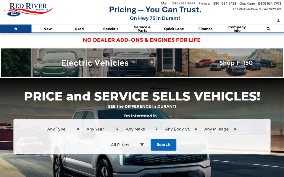 Red River Ford website