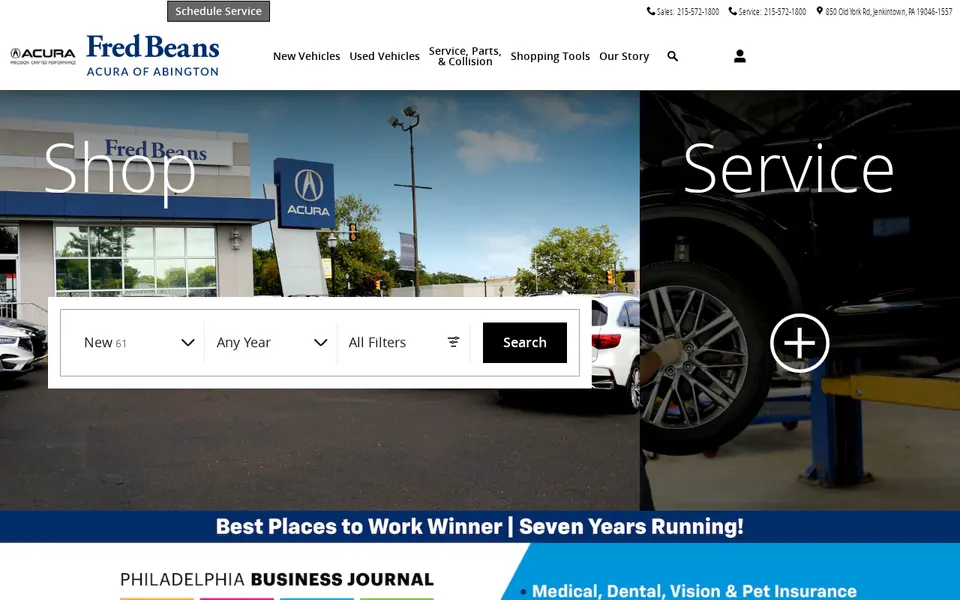 Acura of Abington website