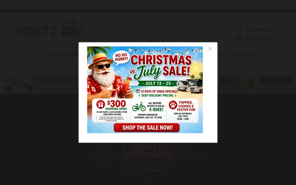 Fretz RV website