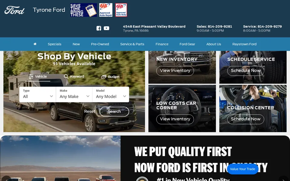 Tyrone Ford website