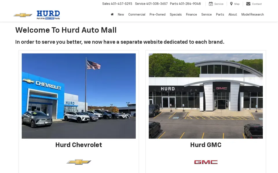 Hurd Auto Mall website