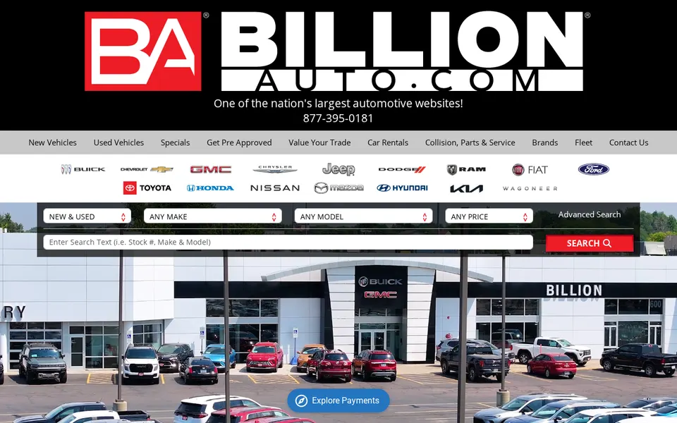Billion Buick GMC website