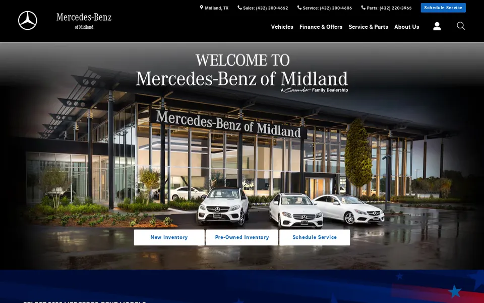 Mercedes-Benz of Midland website