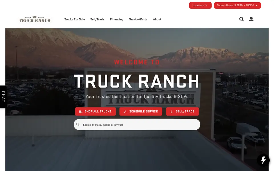 Truck Ranch American Fork website
